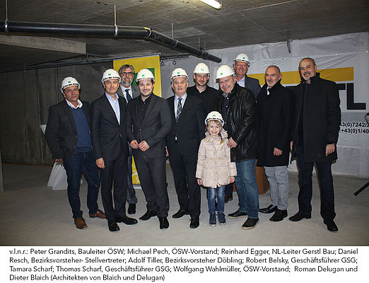 Gleichenfeier Kuchelauer Hafenstrasse 1190 Wien - Projektbeteiligte