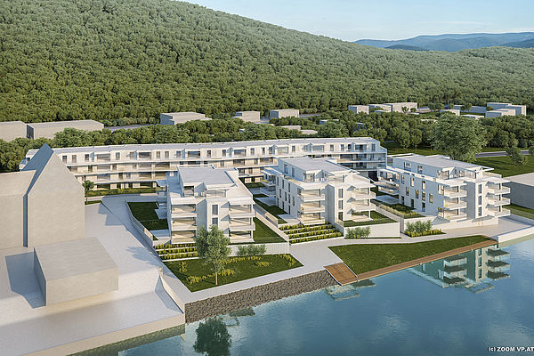 Kuchelauer Hafenstrasse 1190 Wien - Ufer-Seitenansicht